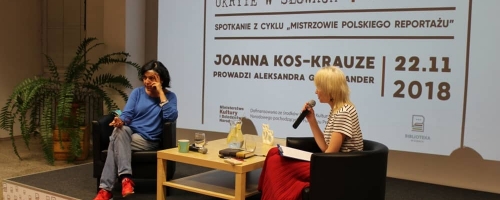HISTORIE UKRYTE W SŁOWACH - Spotkanie z Joanną Kos-Krauze / 22.11.2018